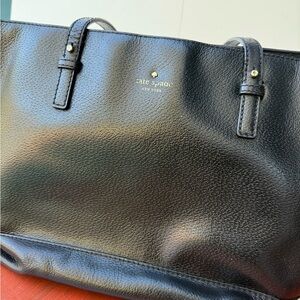 Kate Spade Black Pebbled Leather Tote